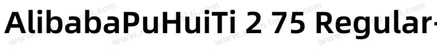 AlibabaPuHuiTi 2 75 Regular字体转换